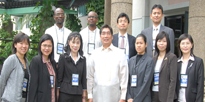 PDIC President Jose C. Nograles with the delegates from Malaysia Deposit Insurance Corporation, Deposit Insurance Corporation of Japan, Central Deposit Insurance Corporation (Taiwan), Deposit Protection Agency (Thailand), and Deposit Protection Board Zimbabwe, to the 1st PDIC Regional Study Visit.